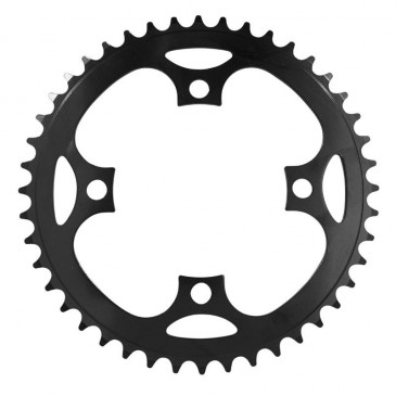 CHAINRING FOR E-BIKE - SINGLE 44 Teeth- Ø 104 BLACK ALUMINIUM P2R- 4 ARMS (FOR BOSCH SYSTEM 1st and 3rd GENERATION - COMPATIBLE BROSE) on bulk 0000003526873