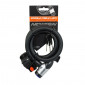 ANTIVOL VELO SPIRAL A CLE NEWTON DIAM 15mm L 1,00M AVEC CACHE SERRURE (AVEC SUPPORT + 2 CLES) 3700948116531