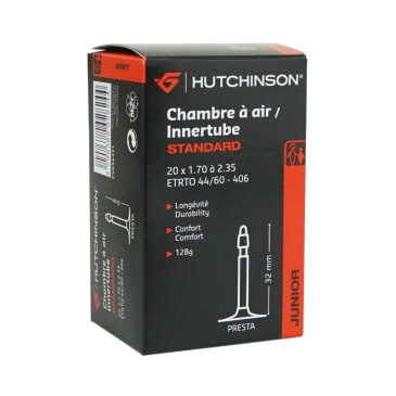 CHAMBRE A AIR VELO 20 x 1.70-2.35 HUTCHINSON VALVE PRESTA 40mm 3248382028244