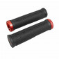 POIGNEE CITY/VTT PROGRIP 995 NOIR AVEC LOCK ON ROUGE 130mm (LIVRE AVEC EMBOUTS) (BLISTER) 0801766008206