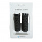 HAND GRIPS FOR MTB- HERRMANS LUNA LOCK 90mm BLACK - CLAMP FASTENING (PAIR) 6438534002445