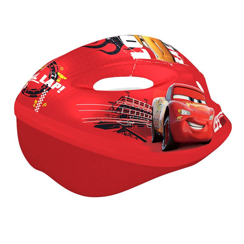 Casque vélo enfant Disney V2 Cars avec molette de réglage rouge