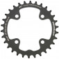 CHAINRING FOR MTB 30T. Ø80 - 2X10 "INNER" BLACK CT2 STRONGLIGHT -4 ARMS- 10 Speed SRAM - NON THREADED - Thickness 3,5 mm 3700223710416