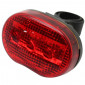 TAILLIGHT ON BATTERY -ON SEATPOST- MARWI 404 WITH LEDS - BLACK -INCLUDED 2 AAA BATTERIES. 8590966404063