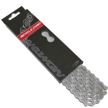 CHAINE VELO 7/8V. ROUTE/VTT NEWTON ANTI-ROUILLE GRIS 114 MAILLONS 3700948069783