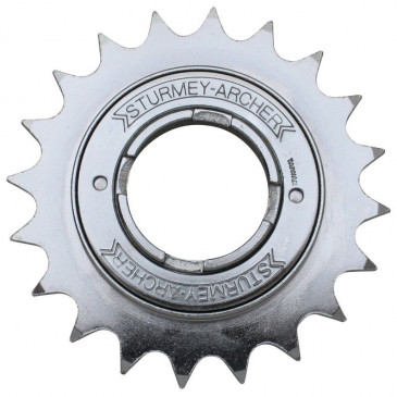 FREEWHEEL 1 Speed SUNRACE 20T. SILVER -FOR CHAIN 3.30 - 1/2"x1/8" - In box. 4710944239577