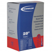 CHAMBRE A AIR VELO 700 x 28-45 / 27x1 1/4 SCHWALBE VALVE PRESTA OBUS DEMONTABLE 40mm TOUT ALU (SV17) 4026495098564