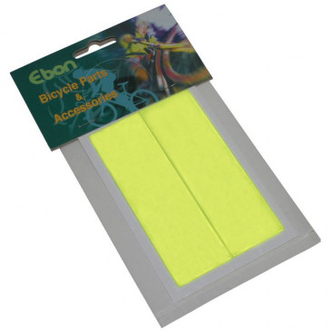 REFLECTIVE STICKER -YELLOW FLUO - RECTANGLE 34x108mm (2 PIECES KIT) 3700948040966