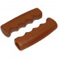 HAND GRIPS FOR URBAN BIKE- CARAMEL - PRE-SHAPED RUBBER 110mm - VINTAGE STYLE (PAIR) 3700948178843