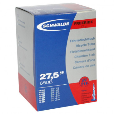 INNER TUBE FOR BICYCLE 27.5 x 2.10-2.85 SCHWALBE -PRESTA VALVE- ALUMINIUM (27.5+) (SV21F) 4026495732246