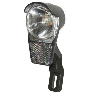 ECLAIRAGE VELO A DYNAMO AVANT SUR FOURCHE SPANNINGA GALEO LED 4.5 LUX ON/OFF (LIVRE AVEC CABLE) (43mm) NOIR 3700948177310