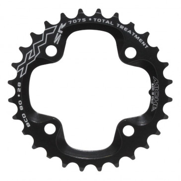 PLATEAU VTT 4BRA D.80 POUR SRAM X0-XX MICHE 28DTS INTERIEUR DOUBLE NOIR ALU 8056772579444