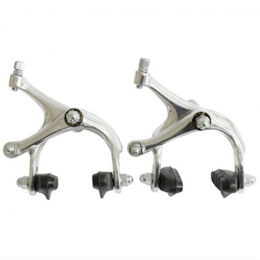 BRAKE CALIPER- FOR ROAD BIKE/FIXIE NEWTON -ALUMINIUM- SILVER FOR 700 WHEEL (PAIR) 3700948070956