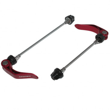 QUICK RELEASE SKEWER- FOR MTB/ROAD BIKE - REAR+FRONT- NEWTON -RED (FOR LARGE CARBON FRAME) (SET 2 PIECES) 3700948069059