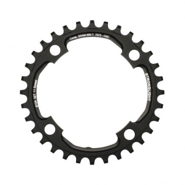 PLATEAU VTT 4BRA D.104 POUR SRAM XO1 STRONGLIGHT 32DTS MONO NOIR ALU 7075 11V. NARROW WIDE - EPAISSEUR 5mm 3700223713653