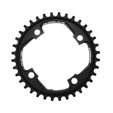 PLATEAU VTT 4BRA D.104 POUR SRAM XO1 STRONGLIGHT 36DTS MONO NOIR ALU 7075 11V. NARROW WIDE - EPAISSEUR 5mm 3700223713677