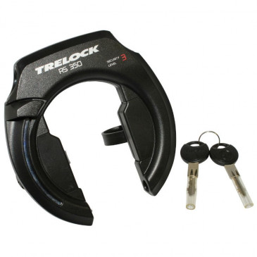 ANTIVOL VELO FER A CHEVAL TRELOCK RS351 NOIR AVEC FIXATION (ECART POUR PNEU 60mm) 4016167061569