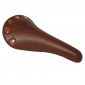 SELLE NEWTON ROUTE VINTAGE MARRON CLAIR AVEC RIVETS 278x155mm RAIL ACIER 3700948075661