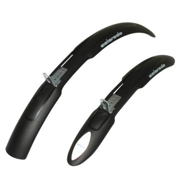 MUDGUARD FOR MTB-FRONT+REAR 20"-24" POLISPORT COLORADO BLACK FOR V-BRAKE - Wd 54mm (COMPLETE SET) 5604415043284