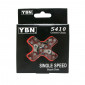 CHAIN FOR BICYCLE - 1/3 SPEED.YBN S410- PAINTED RED 112 LINKS (FIXIE / SINGLESPEED) 3700948041246