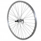 ROUE VTC PATIN BLOCAGE 700 x 35 - 28" ER10 ARGENT ARRIERE MOYEU ALU ROUE LIBRE 7/6V 36 RAYONS JANTE 19C 3660429072346