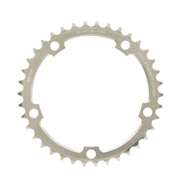 PLATEAU ROUTE 5BRA D.130 MICHE 38DTS INTERIEUR TYPE SHIMANO ARGENT 9/10V. 8058258290003