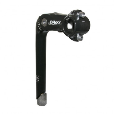 QUILL STEM FOR URBAN BIKE- NEWTON -ADJUSTABLE- Ø22,2mm L 85mm BLACK - FOR BAR Ø 25.4mm 3700948204900