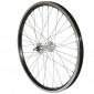 ROUE REMORQUE VELO 20 x 1.75 ALU MX ALU AXE PLEIN 9x100 NOIR 3660429085117