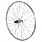 WHEEL FOR TREKKING BIKE- 700X35 REAR -ALUMINIUM- SHIMANO TX 500 HUB -QUICK RELEASE- CASSETTE 9/8 Speed 3660429071356