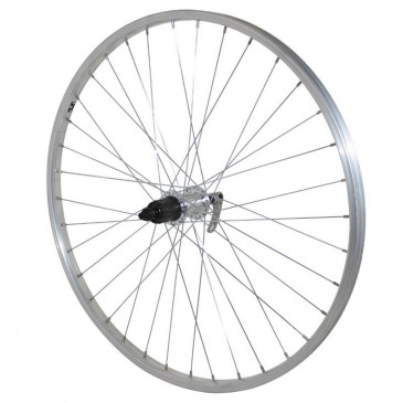 WHEEL FOR MTB- 26" REAR -ALUMINIUM- QUICK RELEASE - HUB FOR CASSETTE 9/8 Speed 3660429061357