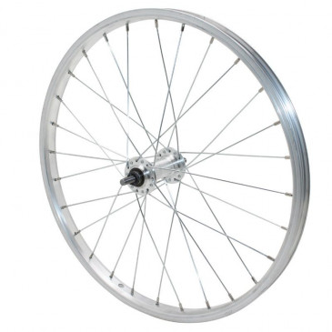 WHEEL FOR MTB- 20" FRONT -ALUMINIUM- -ALUMINIUM HUB - SOLID SPINDLE- (SOLD WITH NUT 9X100) 3660429085810