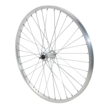 ROUE VTT PATIN 24" ALU AVANT MOYEU ALU AXE PLEIN (VENDU AVEC ECROU 9X100) JANTE 21C 3660429086831