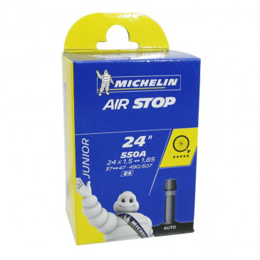 CHAMBRE A AIR VELO 24 x 1.50-1.85 / 550A MICHELIN E4 VALVE STANDARD 34mm 157g 3528701989488