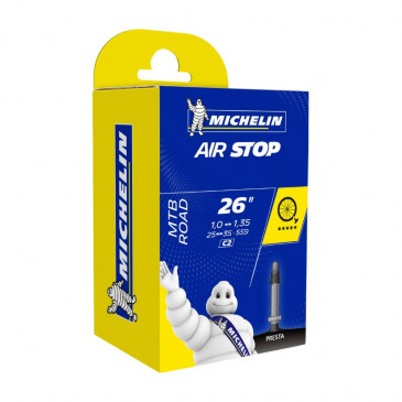 CHAMBRE A AIR VELO 26 x 1.00-1.25 MICHELIN C2 VALVE PRESTA 48mm 135g 3528706326943