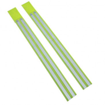 BRASSARD DE SECURITE P2R JAUNE REFLECHISSANT A VELCRO L420x40mm (PAIRE) 3700948041130