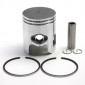 PISTON SCOOT ADAPTABLE MBK 50 BOOSTER, STUNT /YAMAHA 50 BWS , SLIDER - 1999> - (CALOTTE PLATE - DIAM 40) -P2R PISTON GRAPHITE- 3700948052044