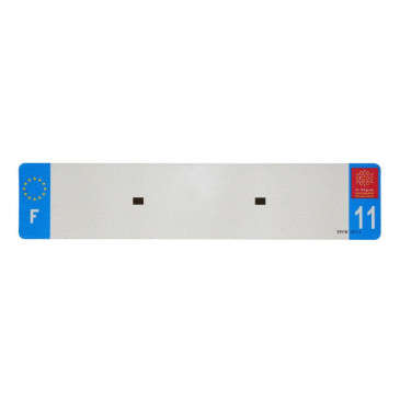 BANDE PLAQUE AUTO 520x110 POUR PVC VIERGE DEP. 11/EURO (VENDU A L'UNITE) 3700948117750