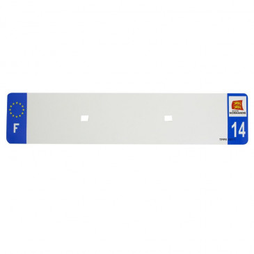 BANDE PLAQUE AUTO 520x110 POUR PVC VIERGE DEP. 14/EURO (VENDU A L'UNITE) 3700948117781