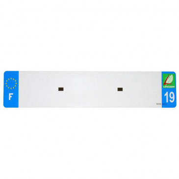 BANDE PLAQUE AUTO 520x110 POUR PVC VIERGE DEP. 19/EURO (VENDU A L'UNITE) 3700948117835