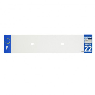 BANDE PLAQUE AUTO 520x110 POUR PVC VIERGE DEP. 22/EURO (VENDU A L'UNITE) 3700948117859