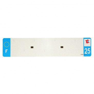 PLASTIC STRIP FOR BLANK PVC LICENSE PLATE (CAR FORMAT 520X110)-DEPT 25/EUROPE (SOLD PER UNIT) 3700948117880