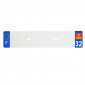 PLASTIC STRIP FOR BLANK PVC LICENSE PLATE (CAR FORMAT 520X110)-DEPT 32/EUROPE (SOLD PER UNIT) 3700948117958