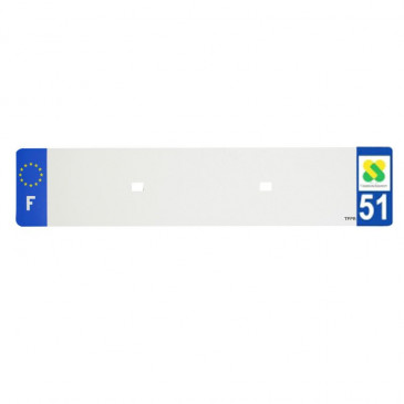 BANDE PLAQUE AUTO 520x110 POUR PVC VIERGE DEP. 51/EURO (VENDU A L'UNITE) 3700948118146