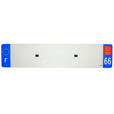 PLASTIC STRIP FOR BLANK PVC LICENSE PLATE (CAR FORMAT 520X110)-DEPT 66/EUROPE (SOLD PER UNIT) 3700948118290