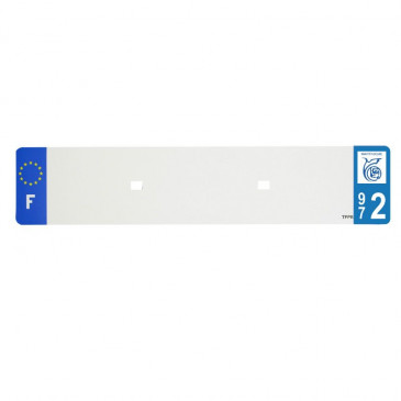 BANDE PLAQUE AUTO 520x110 POUR PVC VIERGE DEP.972/EURO (VENDU A L'UNITE) 3700948118627