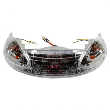 TAIL LIGHT FOR SCOOT PEUGEOT 50 VIVACITY WITH FLASHERS- TRANSPARENT-CEE APPROVED- (760102) -SELECTION P2R- 8430525083066