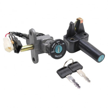 IGNITION SWITCH FOR SCOOT MBK 50 BOOSTER 1990>2002/YAMAHA 50 BWS 1990>2002 (5 WIRES) (WITH SEAT LOCK) -QUALITE ECO- 3700948050507