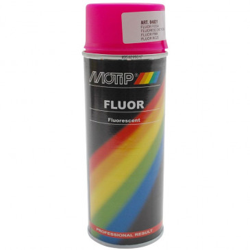 BOMBE DE PEINTURE MOTIP PRO FLUO ROSE AEROSOL 400ml (04021) - P2R