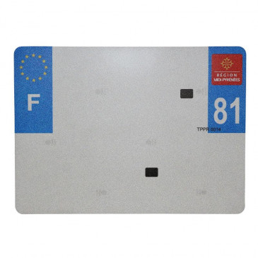 PLASTIC STRIP FOR BLANK LICENSE PLATE (TRAILER FORMAT 275x200) DEPT 81 -(SOLD PER UNIT) 3700948121054