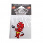 AUTOCOLLANT/STICKER MERYT DESSIN DEVIL PETIT ROUGE AVEC TRIDENT (8x8,5cm) 3700948131695